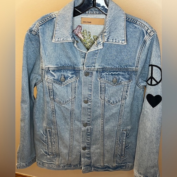 GRLFRND x REVOLVE Daria Oversized Denim Trucker Jacket - Picture 2 of 7